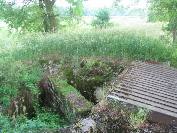 Niemiecki bunkier -swiadectwo walk na linii Odry w czasie II wojny swiatowej/ na nadodrzanskich lakach w Chobieni