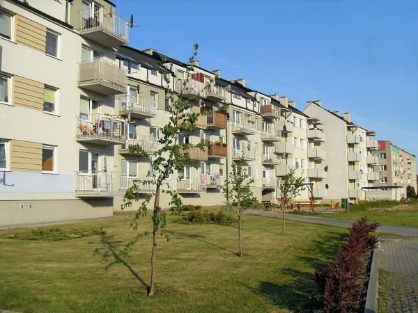 Zabudowa przy Kolejowej i Małgorzaty Hillar