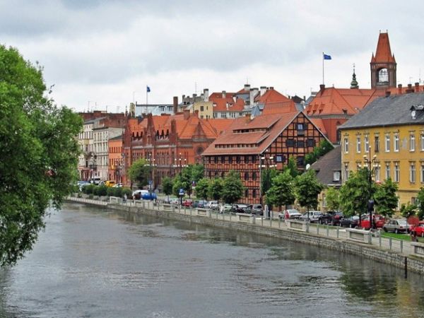 Widok z mostu w ulicy Bernardyńskiej