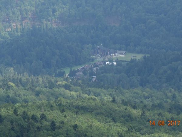 Widok na Muczne z Bukowego Berda.