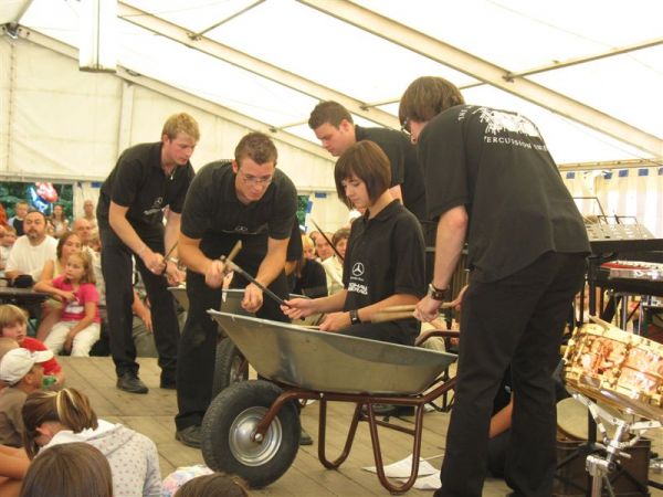 Dożynki 2009 - występ orkiestry z Unlingen z Niemiec