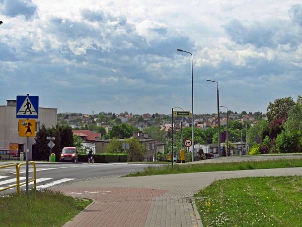 Panorama zachodniej części miasta z ulicy Młodzieżowej