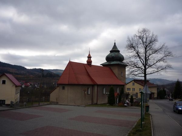 Bieńkówka. Centrum miejscowości.