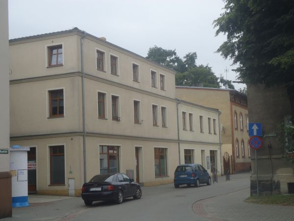 Domy przy ul. Krótkiej - widok z Nowego Rynku