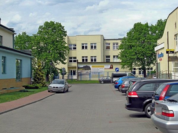 Po lewej Park Wodny, po lewej Fitness Club