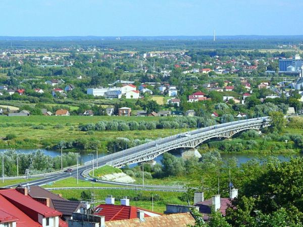Most widok z Bramy Opatowskiej