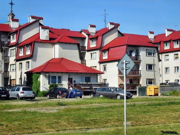 Okazałe kolorowo domy przy ulicy Kopernika