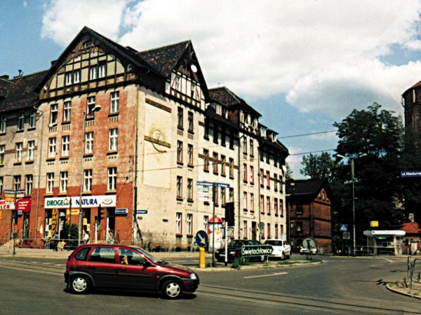 Skrzyżowanie w Nowym Bytomiu zwane "Rozamunda"