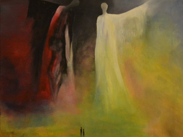 Droblin obraz olejny namalowala Elzbieta Maluch Miechowicz