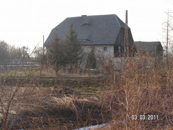 Skorzynice. Wieś.Dawny młyn wodny