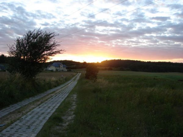 Zachód słońca nad Dębogórzem.