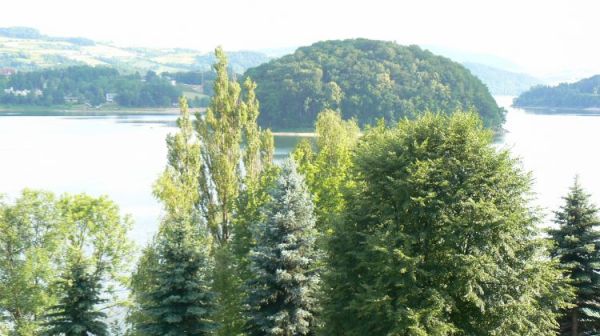 WIDOK NA ZALEW ROZNOWSKI-NA WYSPE PTAKOW