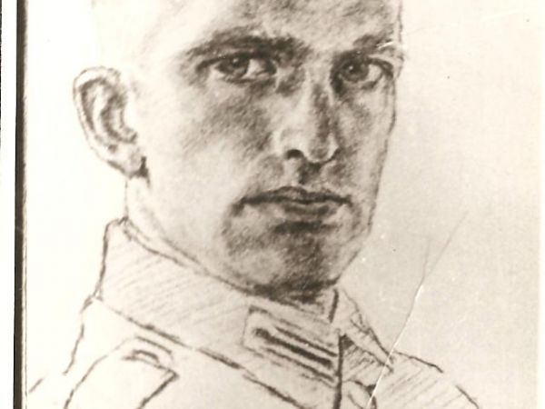 portret innego Niemca Otto Bersznajdera,malowany w Szkole w Strzelcach Wielkich w latach 40 przez Maślankę Włodzimierza,w okresie gdy front przechodził przez wi