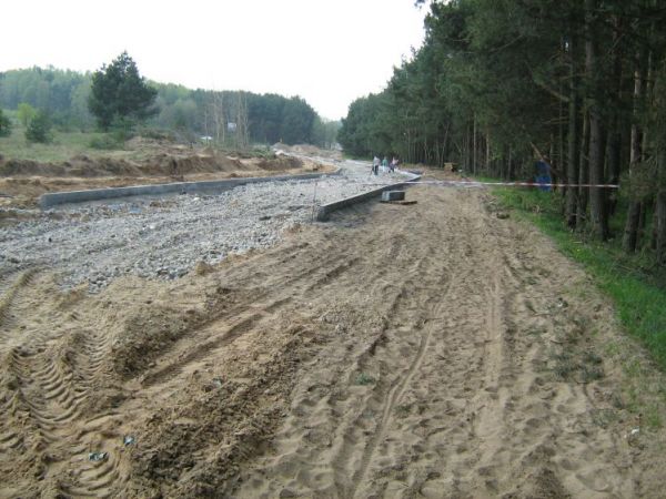 Budowa nowej drogi "ul. Leśna"