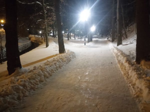 Park Słotwiński Nocą