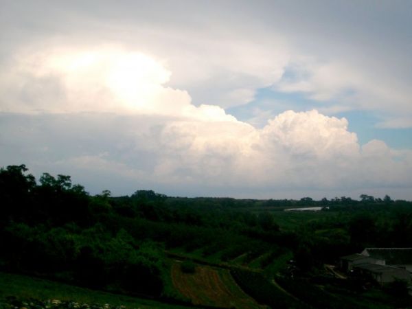 A oto widok na Gorzyczany...zdjęcie robione tuż przed wejściem do Wąwozu Rafała