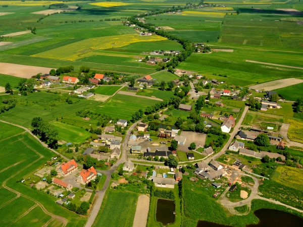 Śmiardowo Krajeńskie - widok "z lotu ptaka" - wiosna 2010 r.