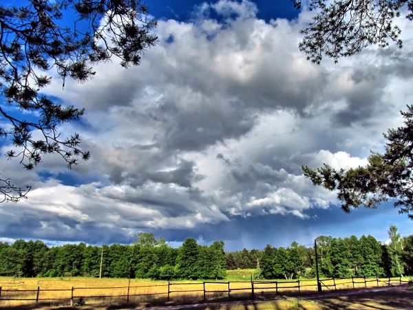 piękne obłoki na Kaszubach