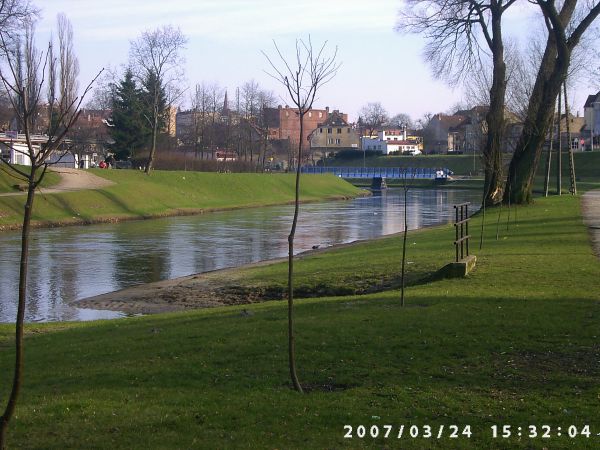 Bartoszyce okolice ul. Cynkowej widok na rz. Łynę  fot. 1