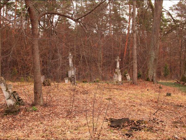 Stary cmentarz greckokatolicki przy cerkwi w Mołodyczu. Obecnie używany sporadycznie .
