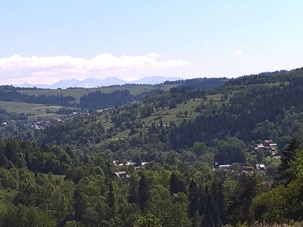 Widok na Tatry.