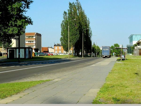 Ulica Pomorska od ulicy Szumana w kierunku Pelplińskiej