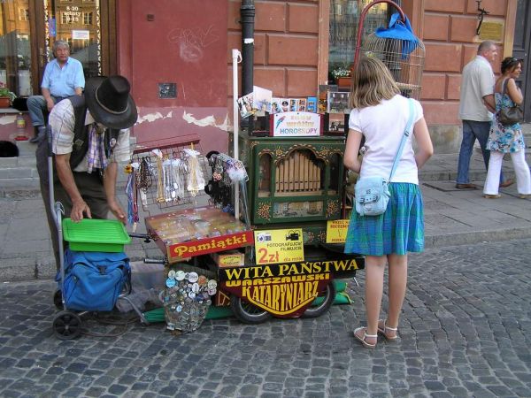 Kataryniarz na Rynku Starego Miasta