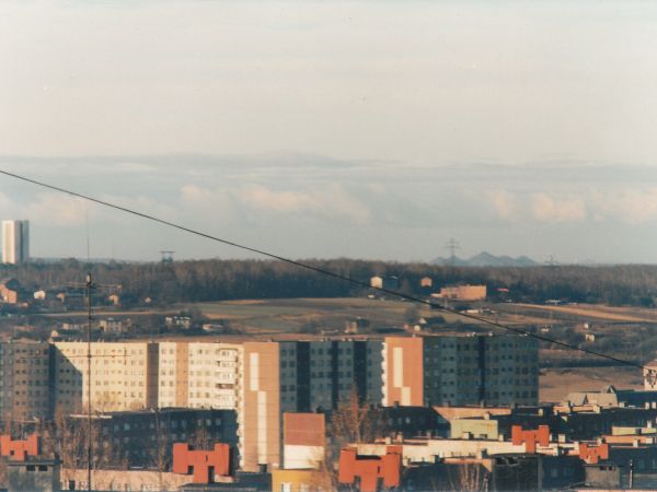 Widok z osiedla KWK Nowy Wirek na Bykowine