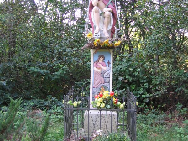 Przyborów-Zastawie Figura Jezusa Frasobliwego