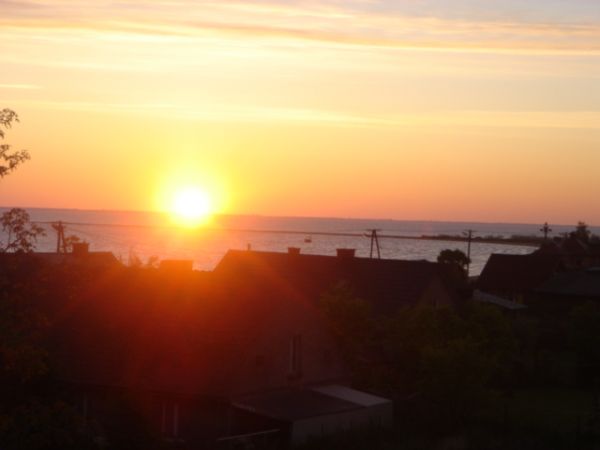 Wschód słońca widziany z okien Villi Riffe