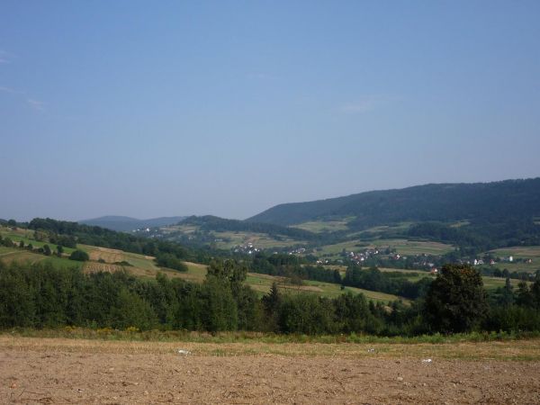 Bieńkówka. Widok na miejscowość.