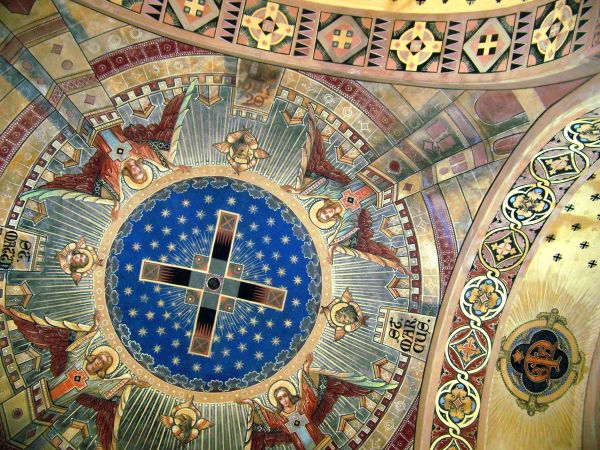 Strop jednej z kapliczek na Górze Różańcowej