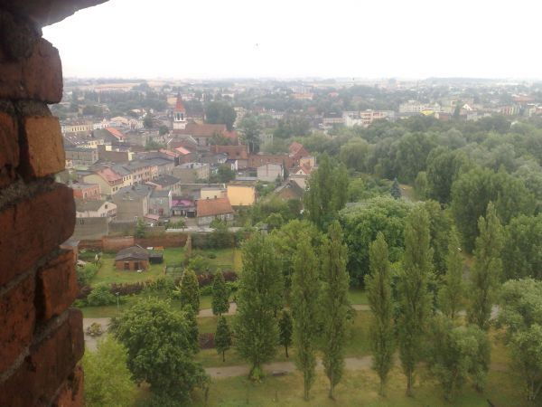 Widok z wieży zamkowej.