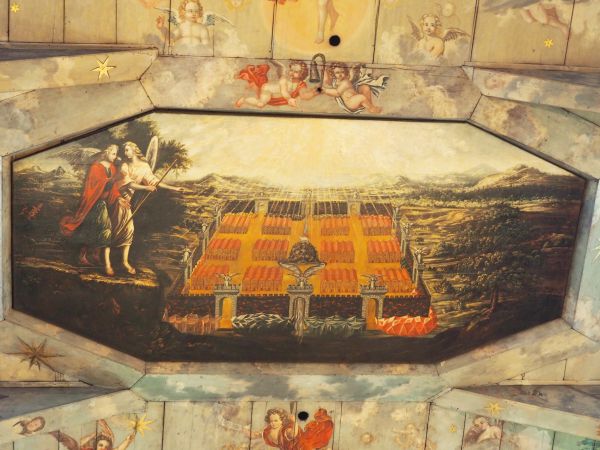 polichromia sufitowa - Kościół Pokoju.