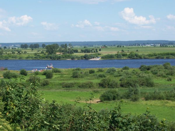 Widok na " przeprawe " Janowo -  Gniew