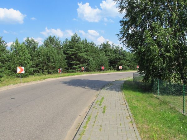 Centrum wsi Borsk na Kaszubach