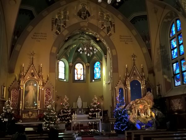 Kaplica Św Faustyny w Boże Narodzenie .