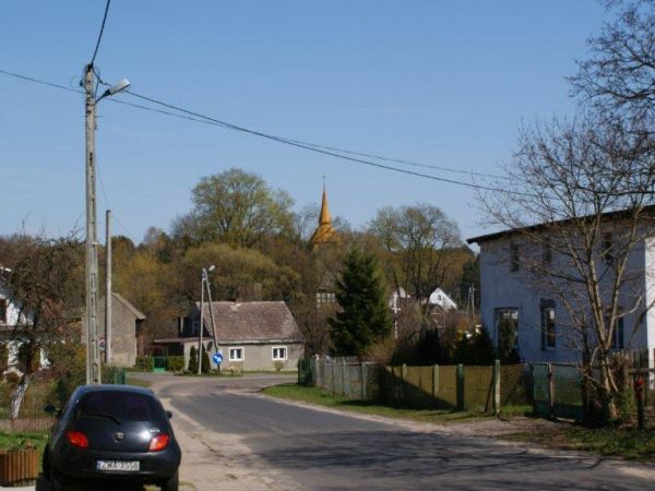 Panorama wioski. Golce - kwiecień 2010