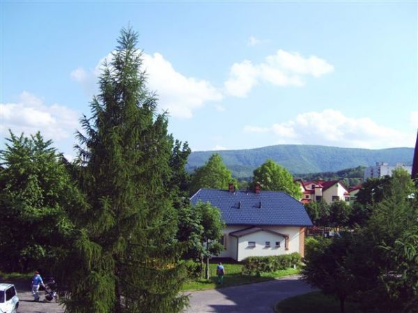 Widok na gore Czantorie z os cetrum