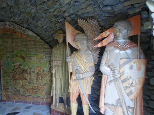 "Zrywy wolnościowe Polskiego Narodu" - w jednej z grot na Golgocie.