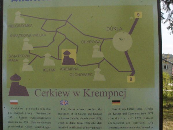 Szlaki gminy Krempna....