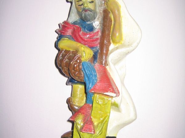 ZABYTKOWA  FIGURKA  ŚW. FLORIANA - PATRONA  STRAŻAKÓW