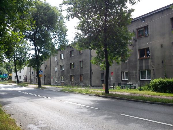 Sosnowiec-Modrzejów. Ulica Powstańców.