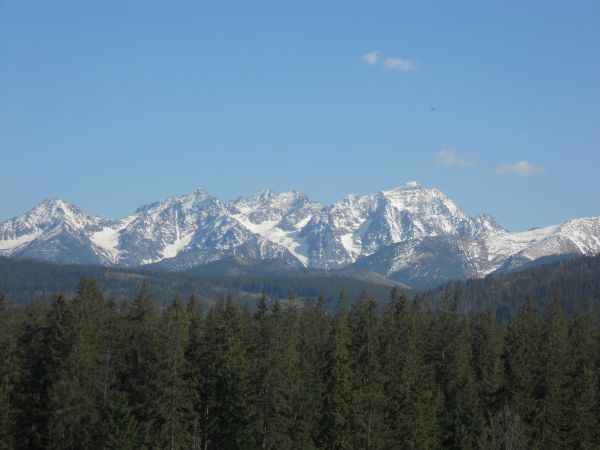 Tatry Wysokie, widok z miejscowści