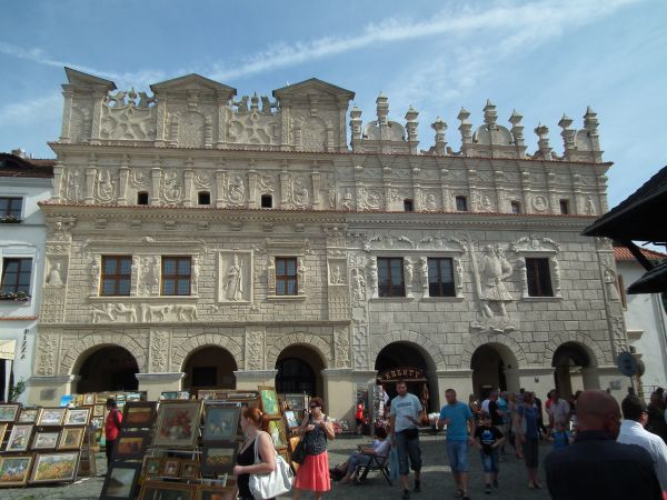 Kamienice braci Mikołaja i Krzysztofa Przybyłów z ok. 1615r. rynek Kazimierz Dolny