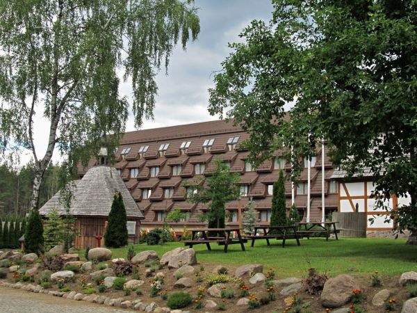 Widok na Hotel Szymbark