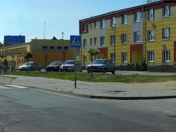 Kopernika przy skrzyżowaniu z Sienkiewicza