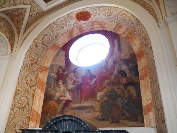 Jezus Nauczający - n/z w otoczeniu apostołów, podążających za Jego naukami.