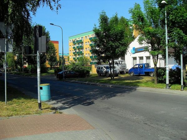 Skrzyżowanie Aleji Jana Pawła II z Aleją Armii Krajowej