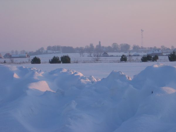 Z widokiem na Chomętowo. Luty 2010.